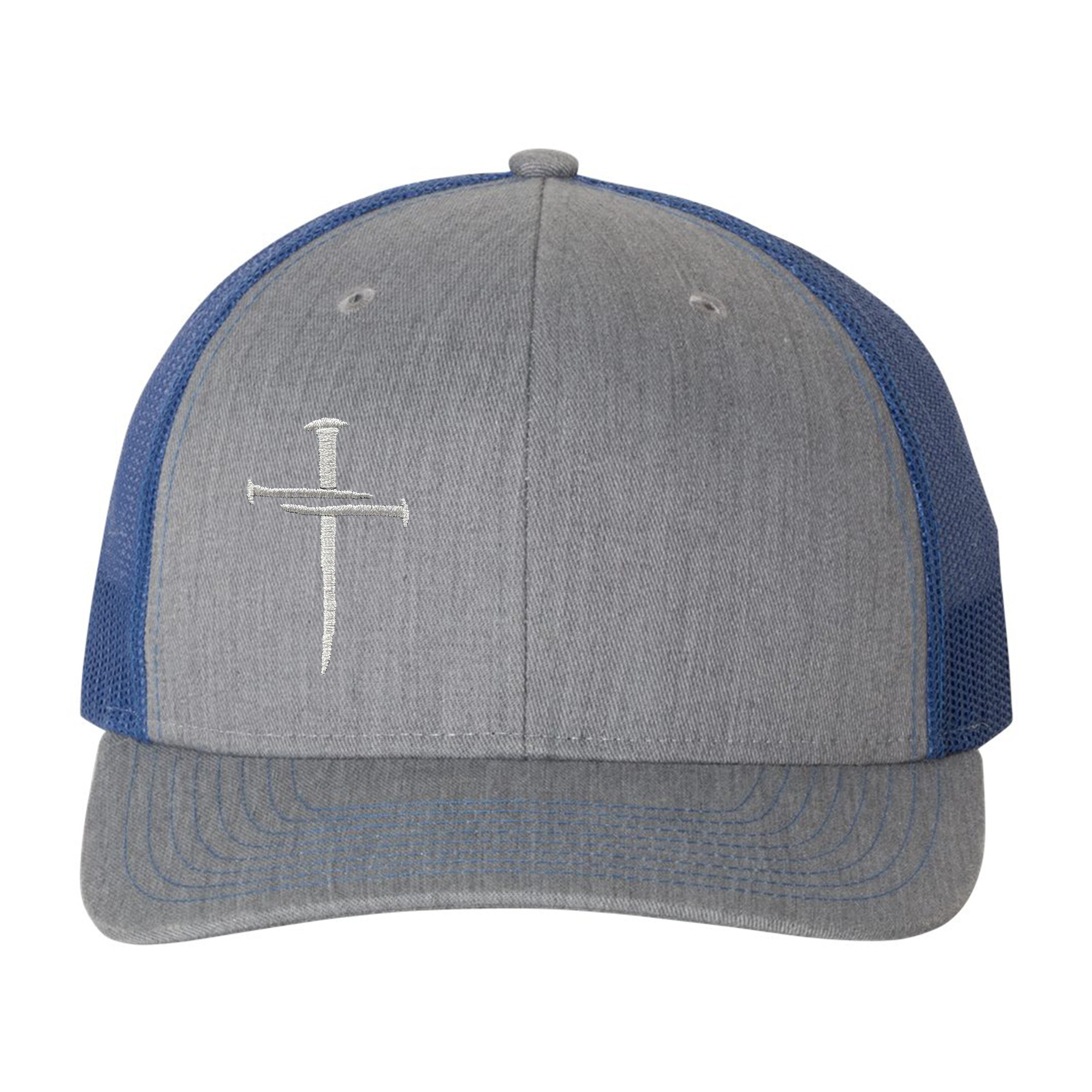Nailed It Hat: 3 Nails Cross Embroidered Cap 10