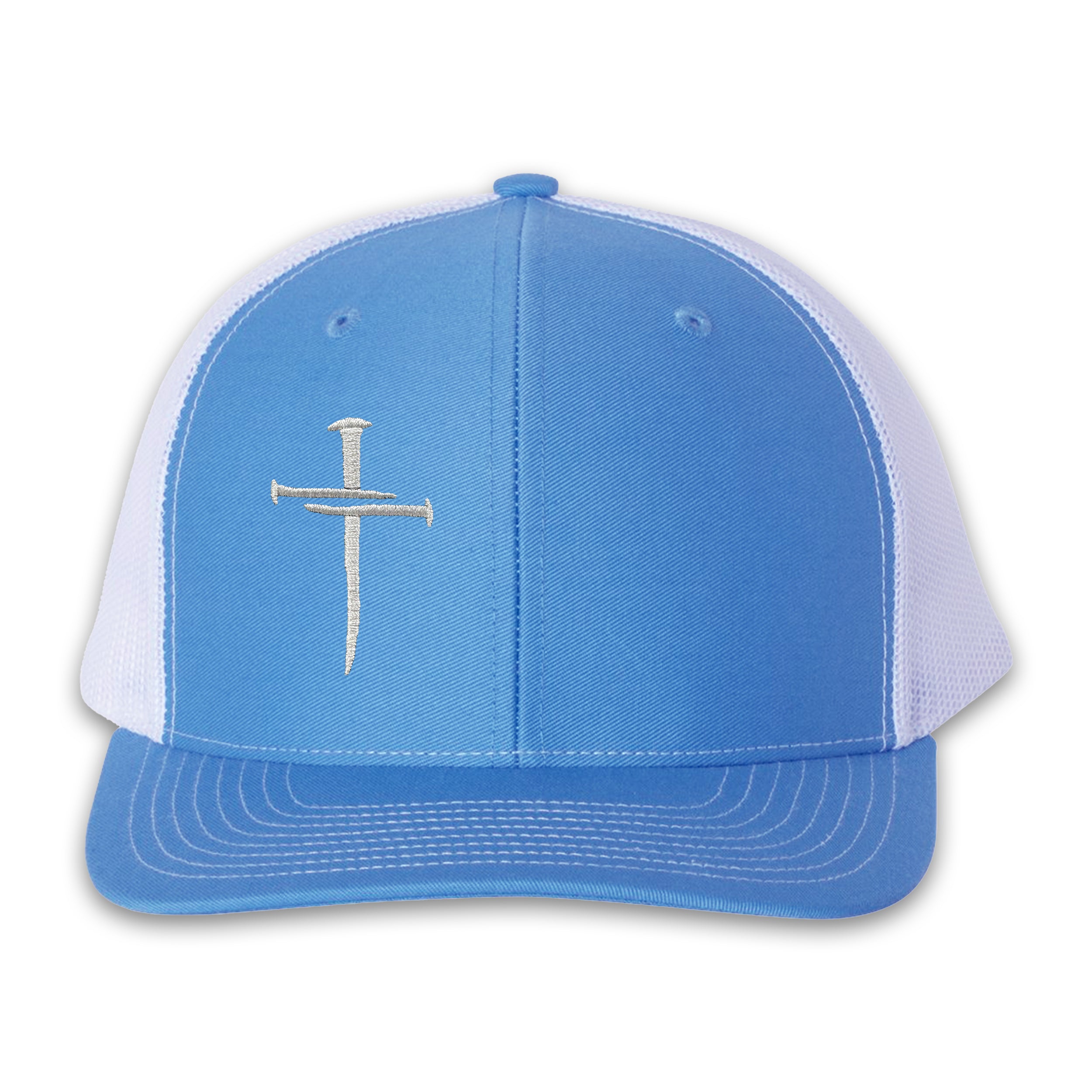 Nailed It Hat: 3 Nails Cross Embroidered Cap 24