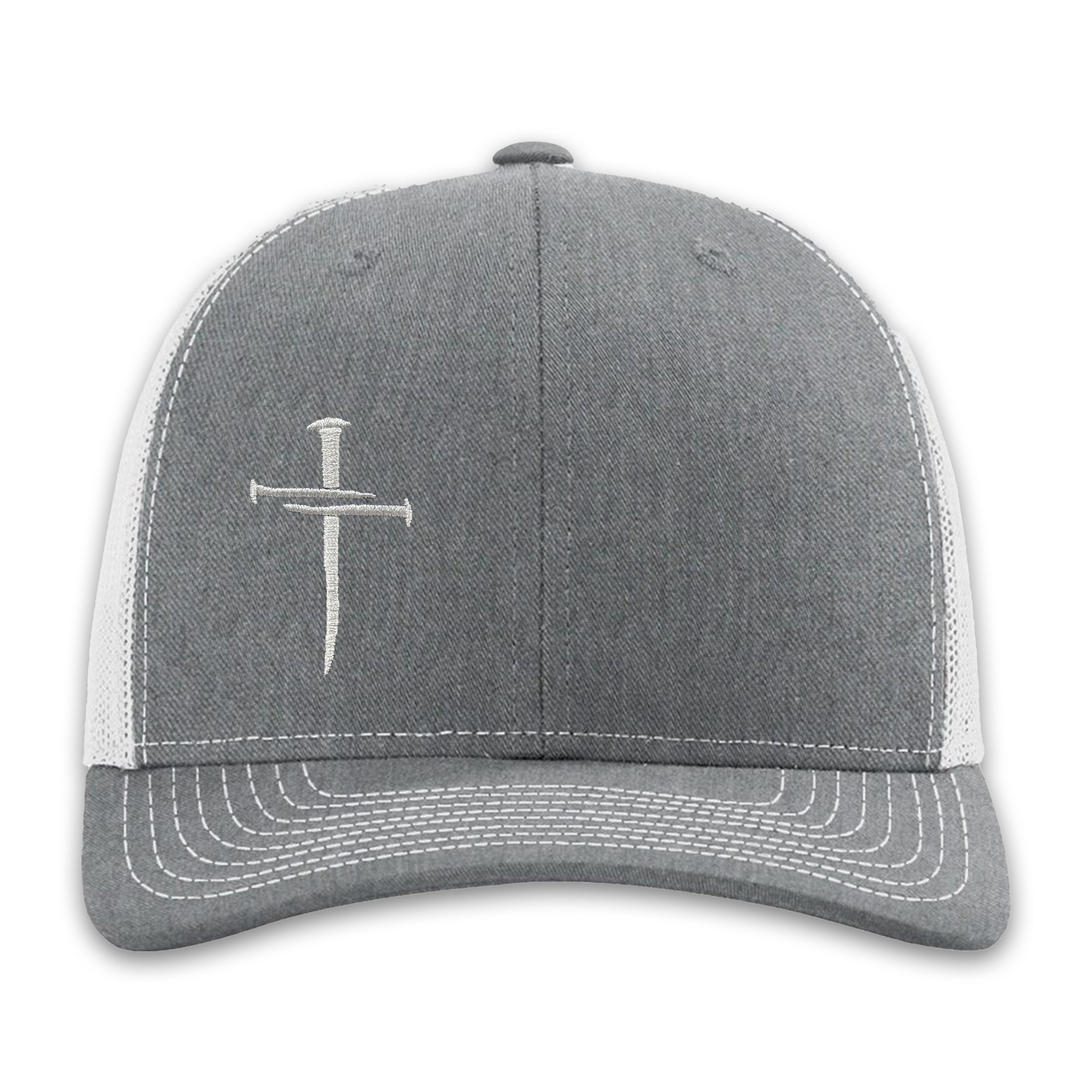 Nailed It Hat: 3 Nails Cross Embroidered Cap 29