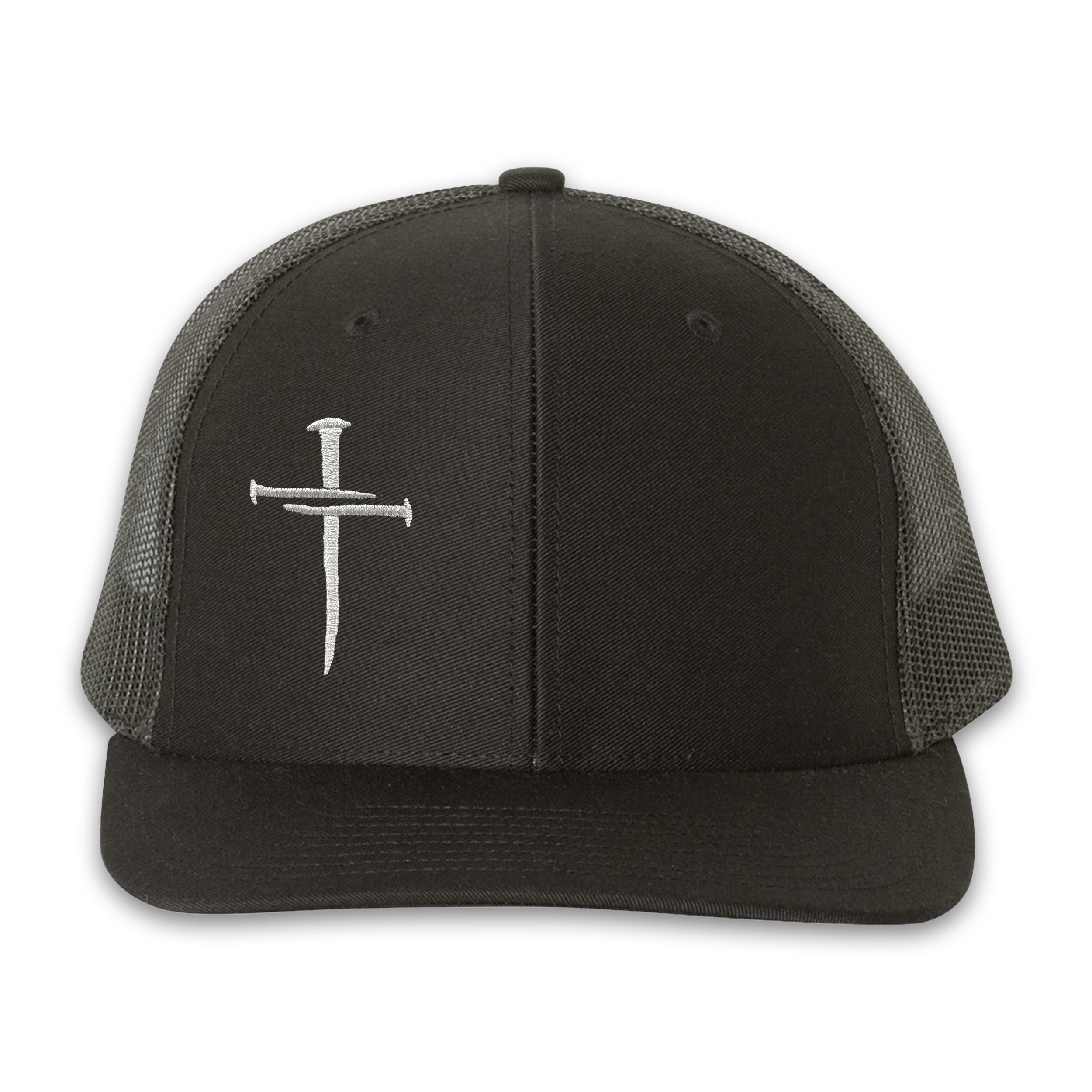 Nailed It Hat: 3 Nails Cross Embroidered Cap 31