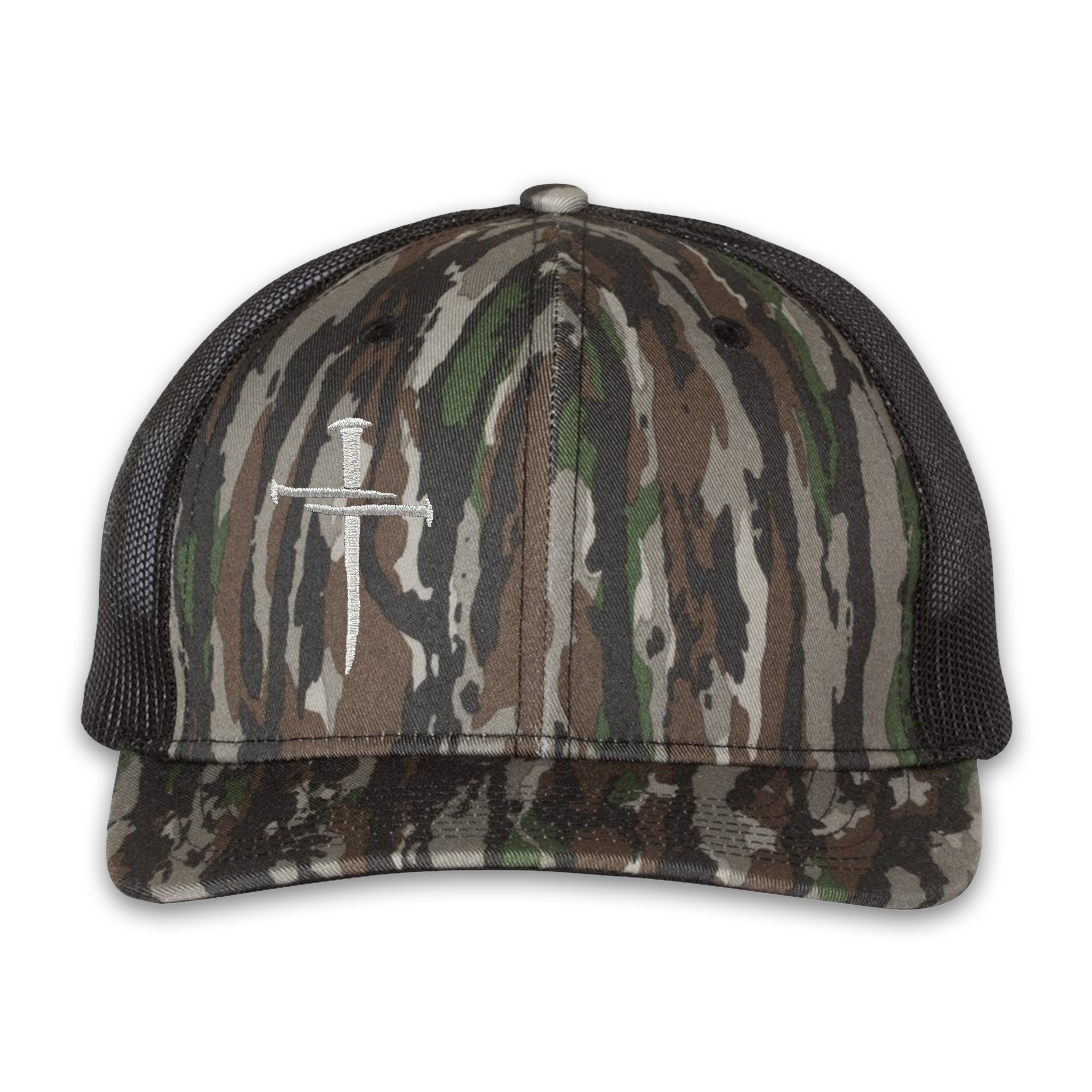 Nailed It Hat: 3 Nails Cross Embroidered Cap 35