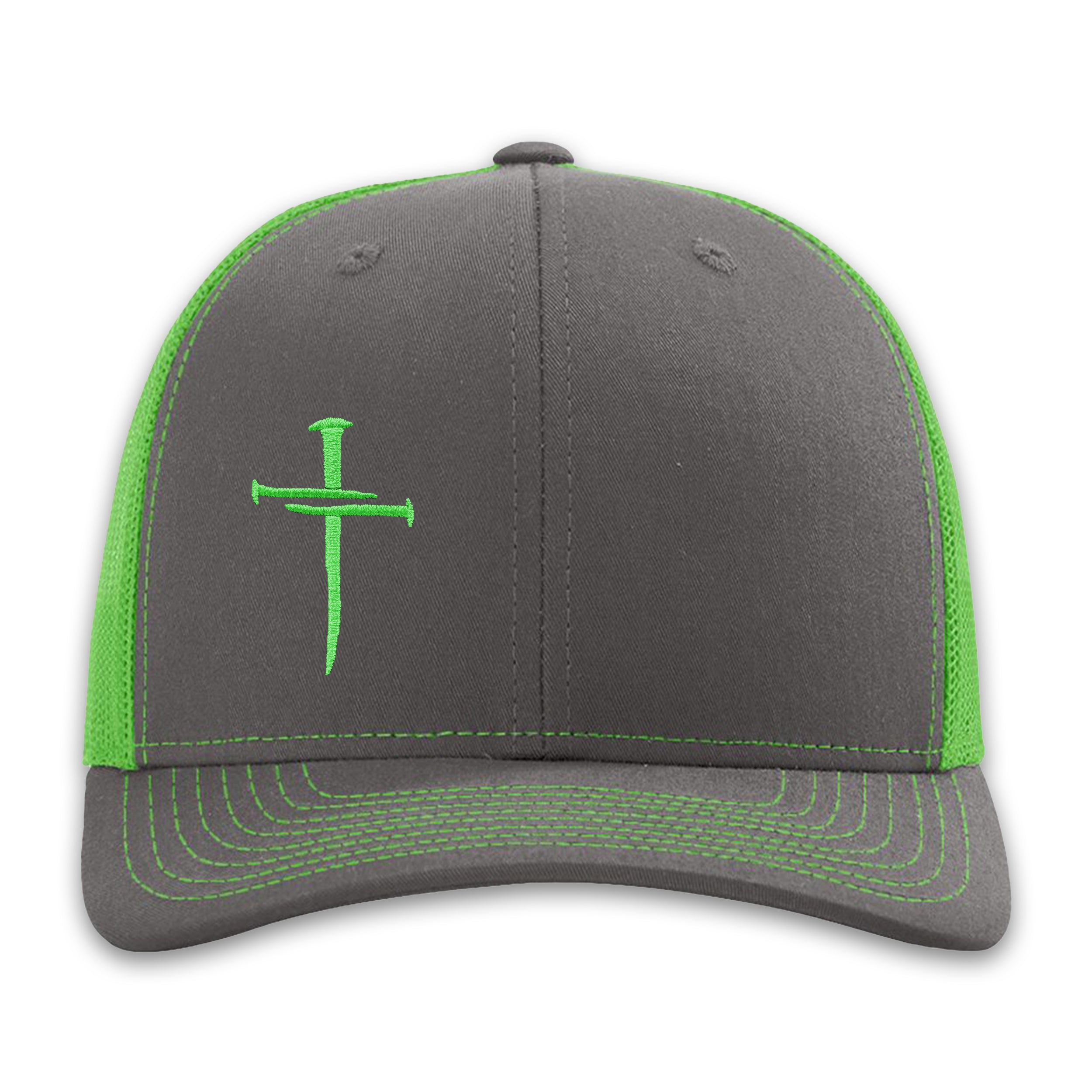 Nailed It Hat: 3 Nails Cross Embroidered Cap 8