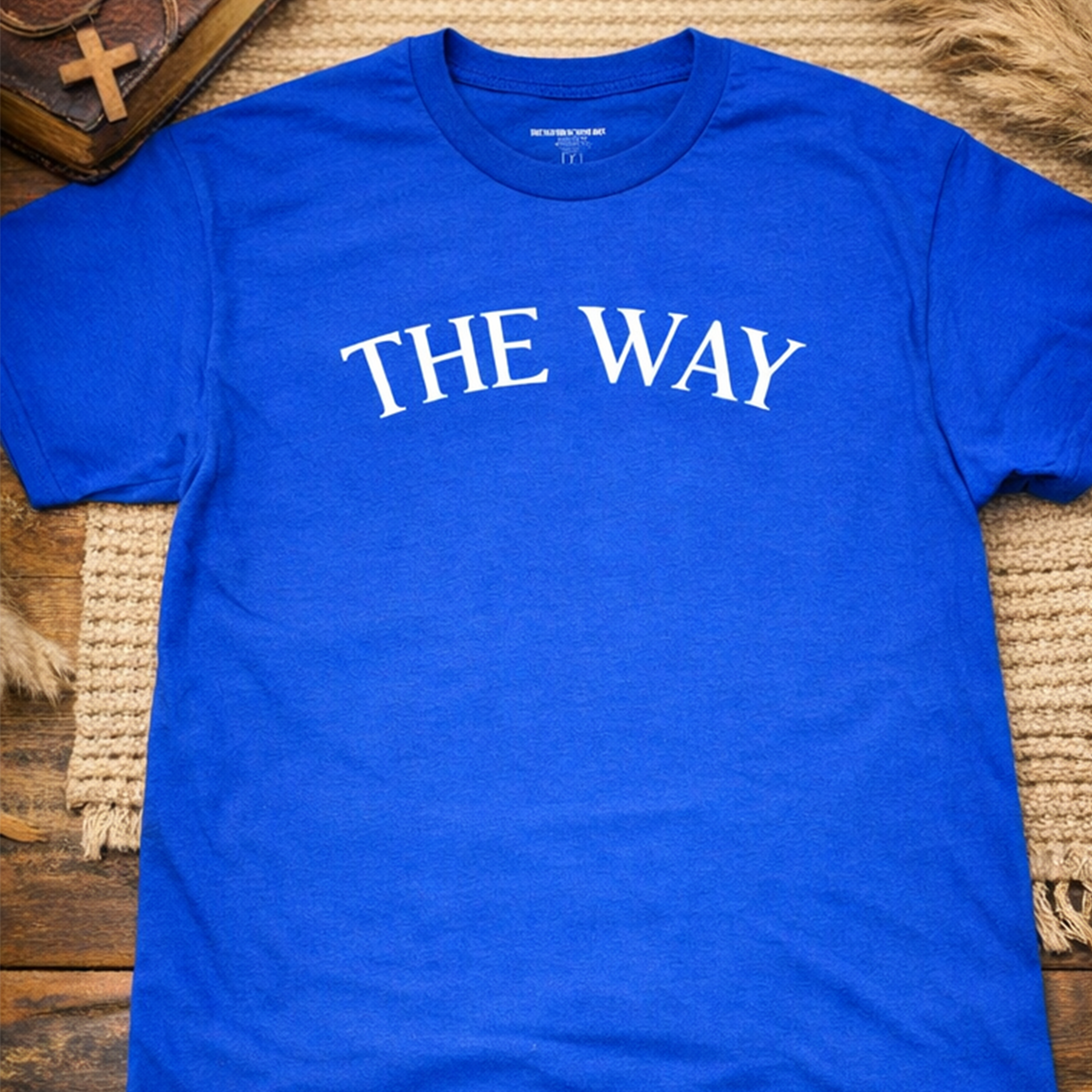 THE WAY Christian T-Shirt – John 14:6 Faith Shirt | Heavyweight USA-Made Gospel Tee 4