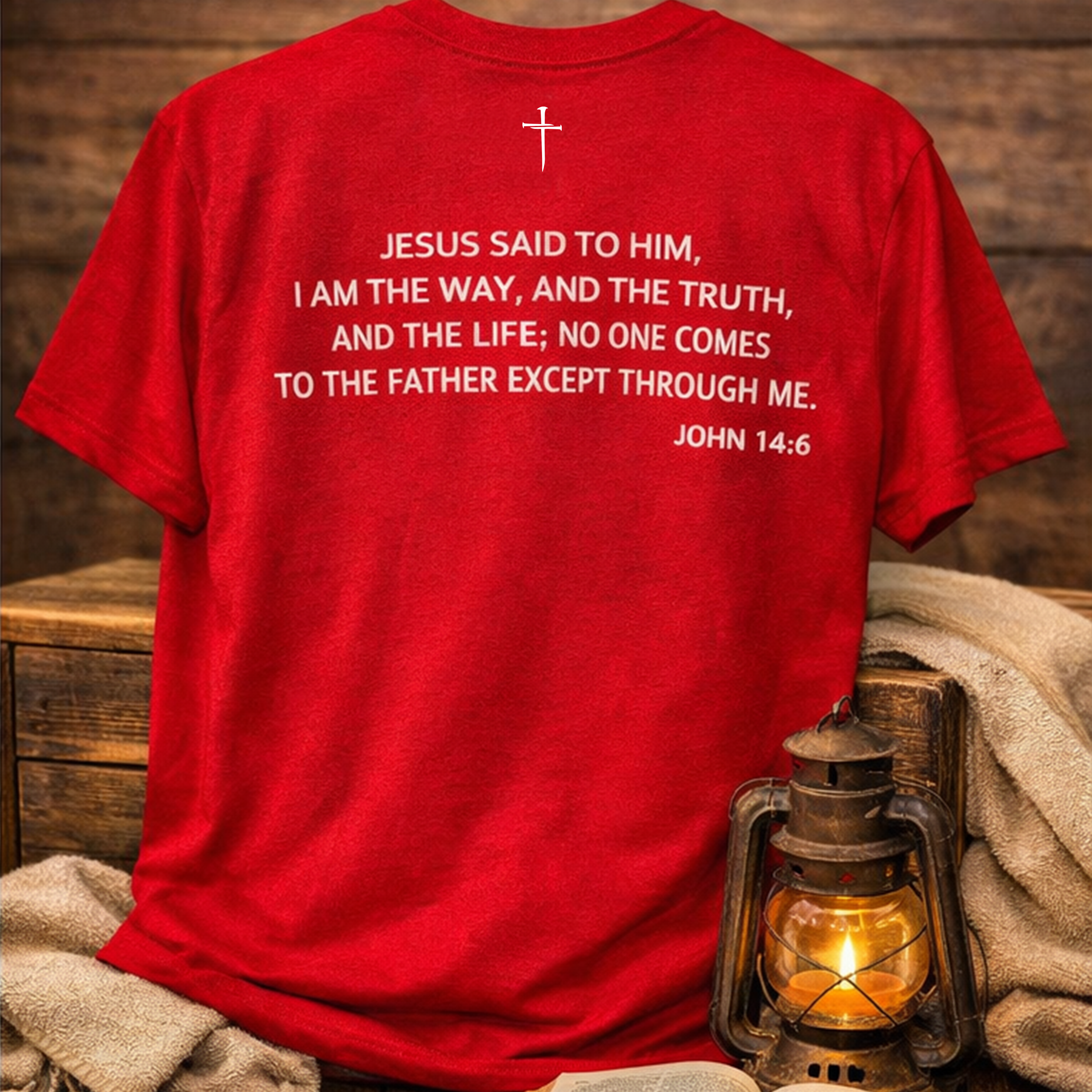 THE WAY Christian T-Shirt – John 14:6 Faith Shirt | Heavyweight USA-Made Gospel Tee 5